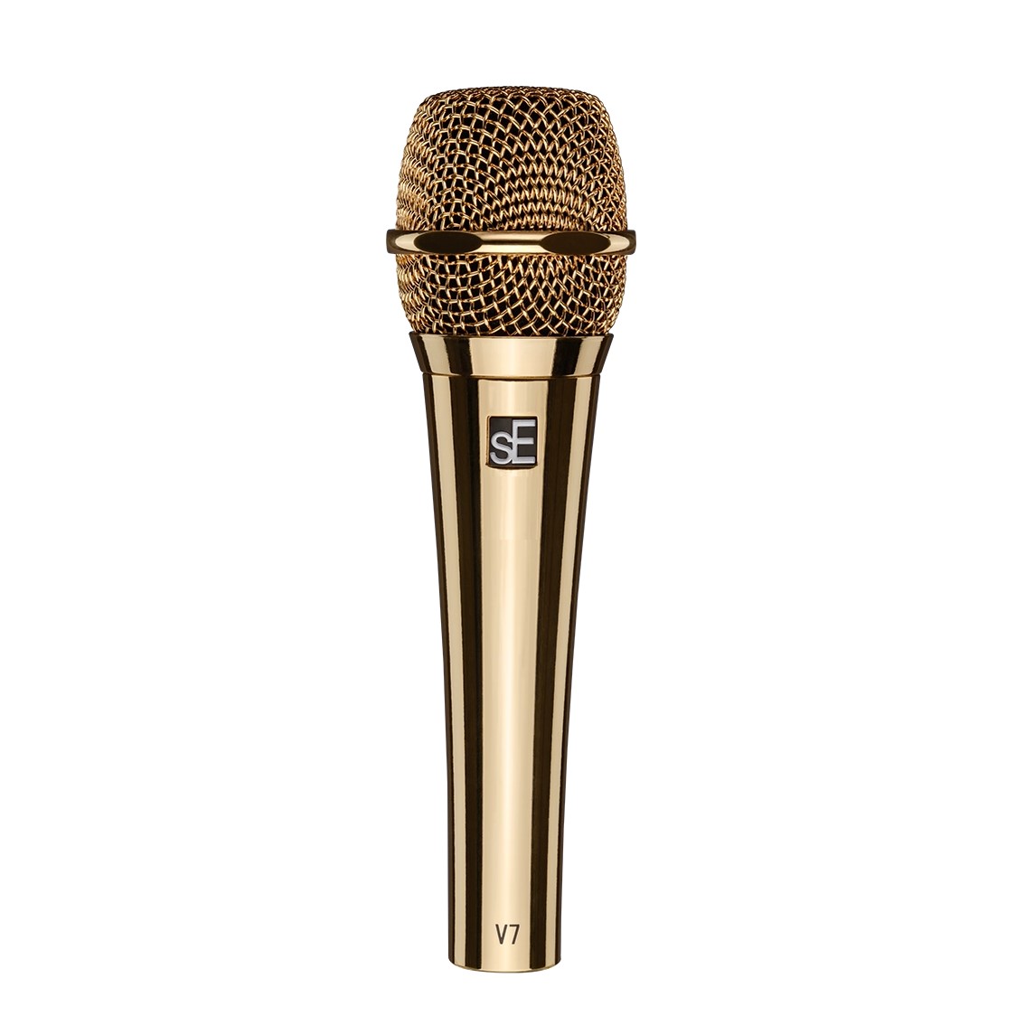 sE Electronics V7 Supercardioid Dynamic Handheld Vocal Microphone – Gold