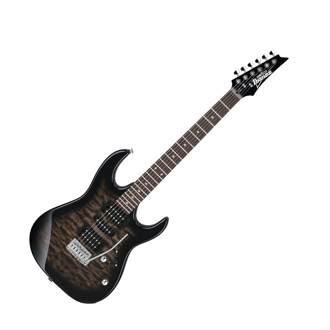 Ibanez GRX70QA-TKS Electric Guitar, Transparent Black Sunburst