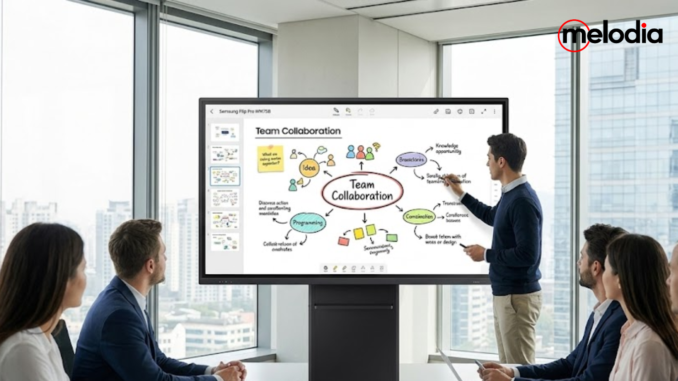 Interactive Flat Panel 75 Inch Samsung Flip Pro WM75B
