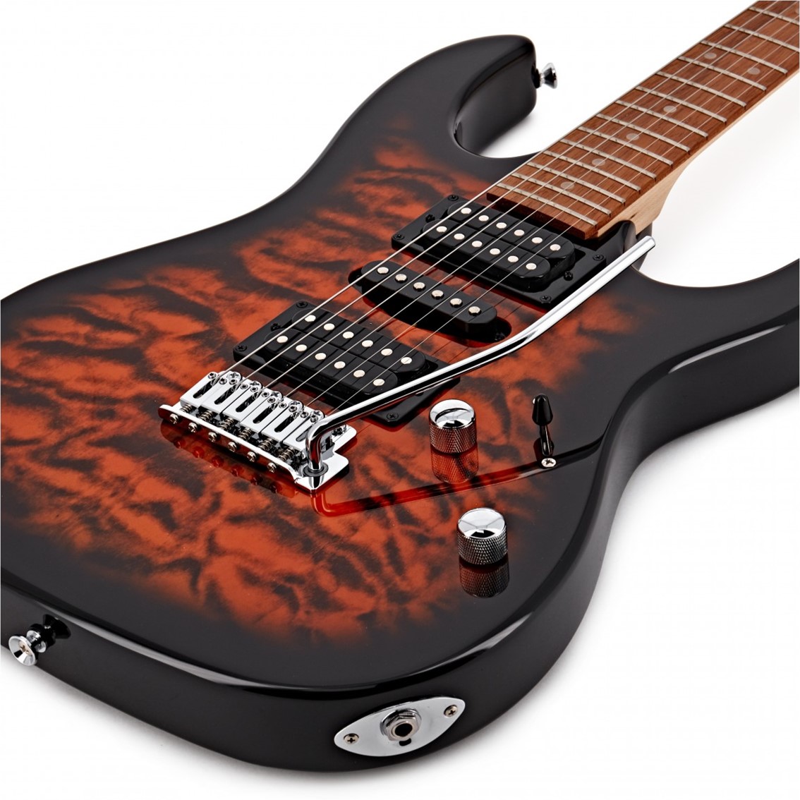 Ibanez GRX70QA-SB Electric Guitar, Sunburst - Gambar 2
