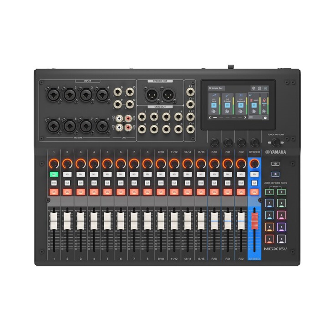 Yamaha MGX16V-B Digital Mixer - Black +Video - Gambar 2