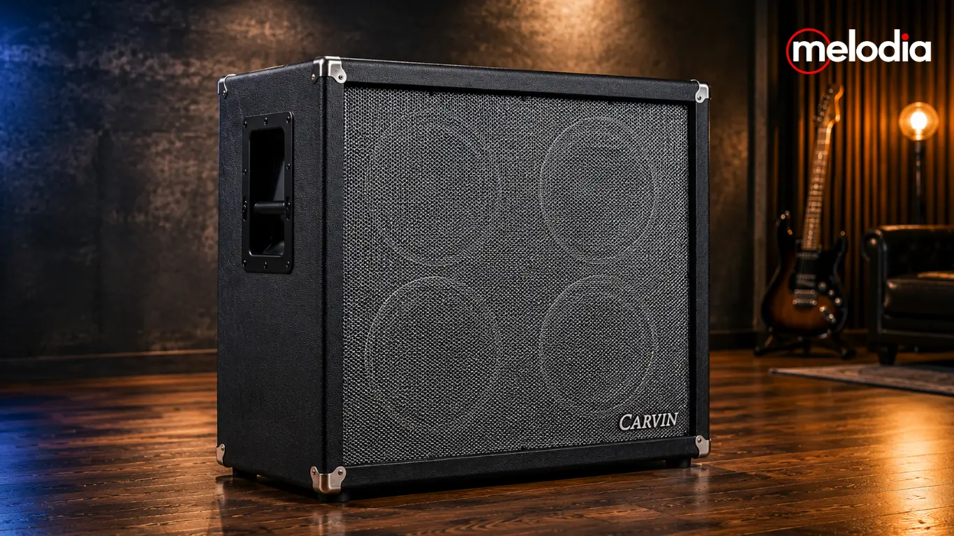 Carvin 412VB V3 Guitar Speaker Cabinet 4×12 Celestion G12T-75: Sound Besar untuk Rig Gitar Profesional
