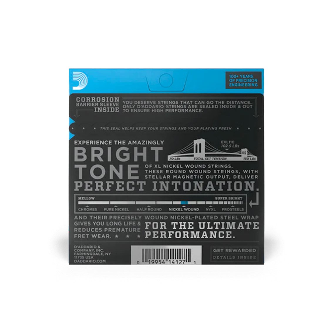 D.ADDARIO EXL110 Nickel Wound 010-046 Regular Light Electric Guitar Strings - Gambar 2