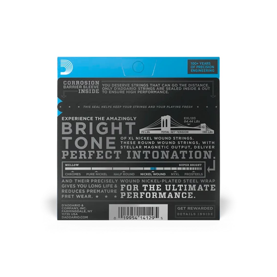 D.ADDARIO EXL120 Nickel Wound 009-042 Super Light Electric Guitar Strings - Gambar 2