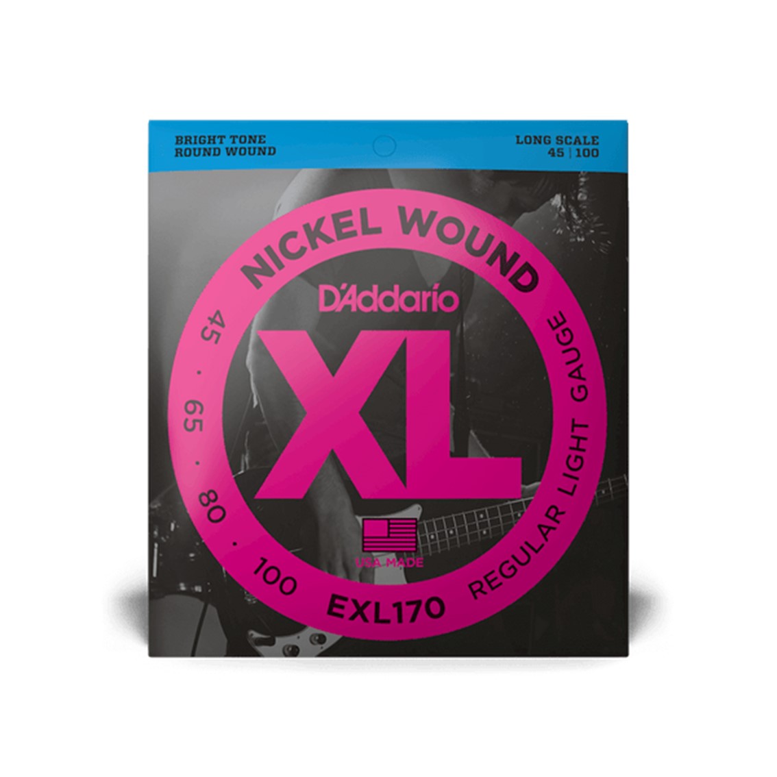 D.ADDARIO EXL170 Nickel Wound 045-100 Regular Light Long Scale Bass Strings