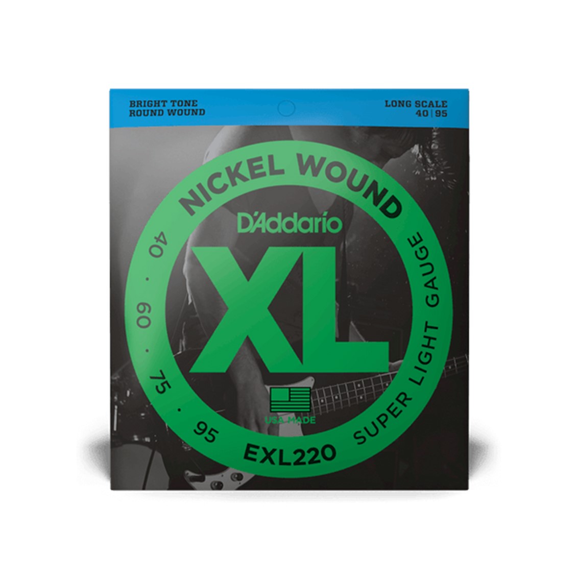 D.ADDARIO EXL220 Nickel Wound 040-095 Super Light Long Scale Bass Strings