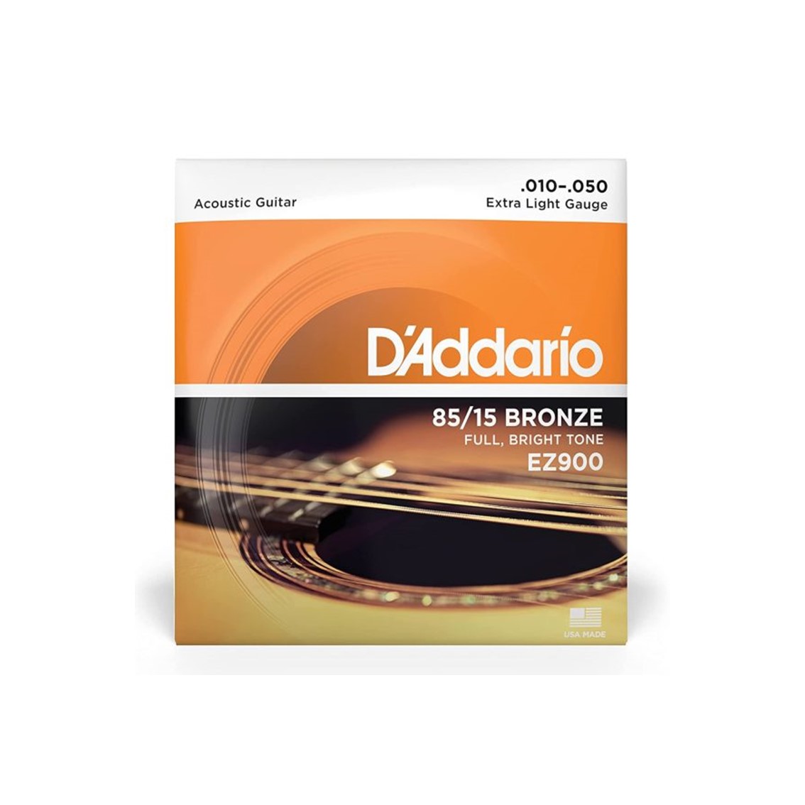 D.ADDARIO EZ900 85/15 Bronze 010-050 Extra Light Acoustic Guitar Strings