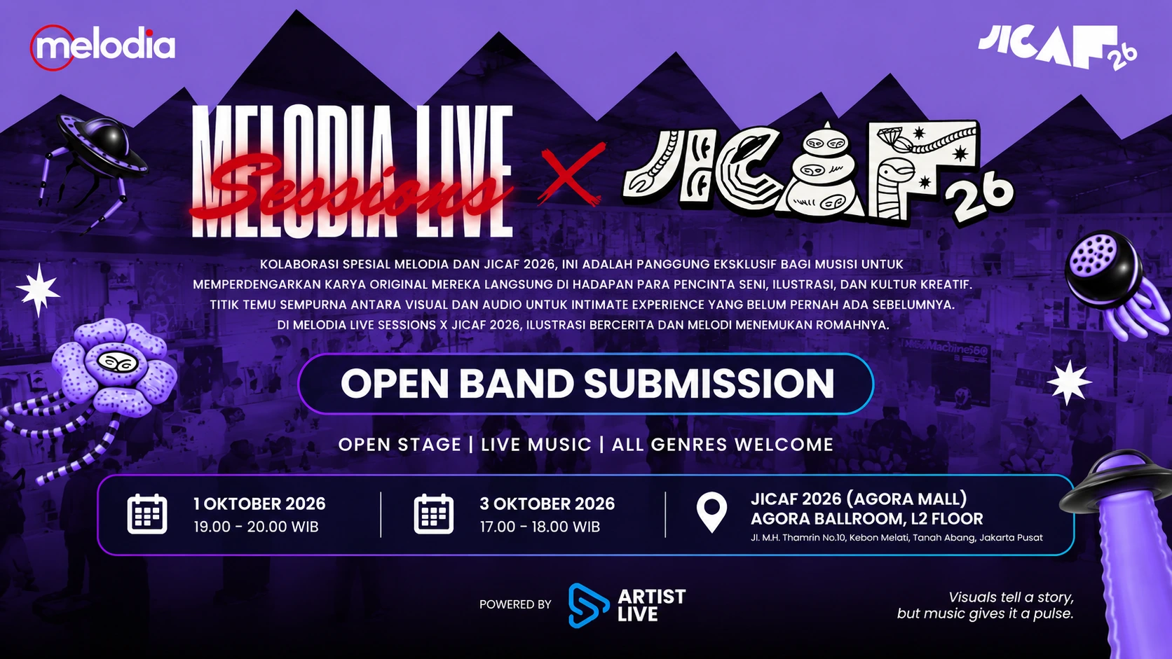 Melodia Live Sessions x JICAF 2026 Buka Open Band Submission