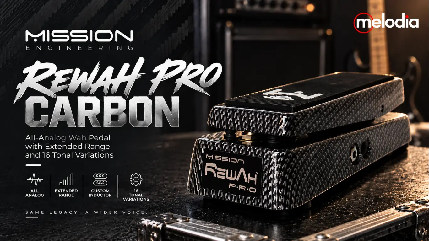 Mission Engineering RewAh Pro Carbon: Wah Pedal Analog dengan 16 Karakter Tonal