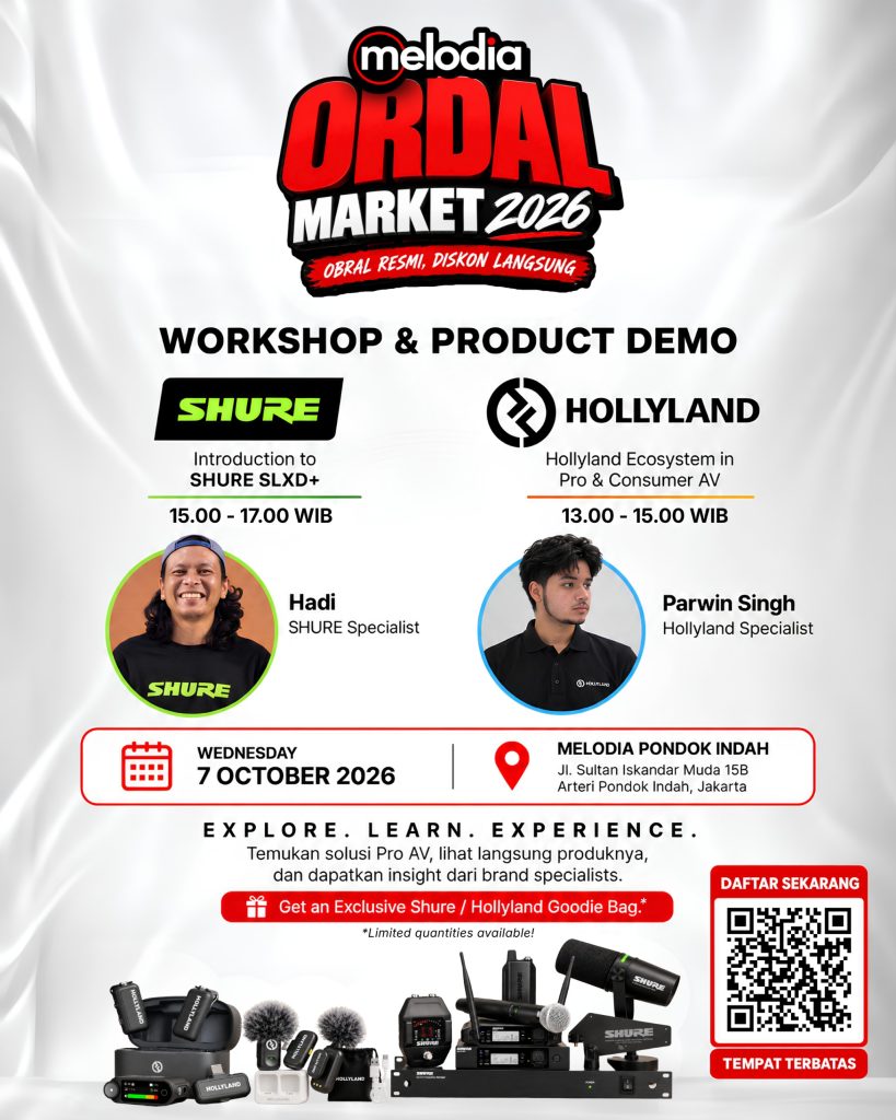 Melodia Ordal Market Workshop & Product Demo Shure dan Hollyland Fix